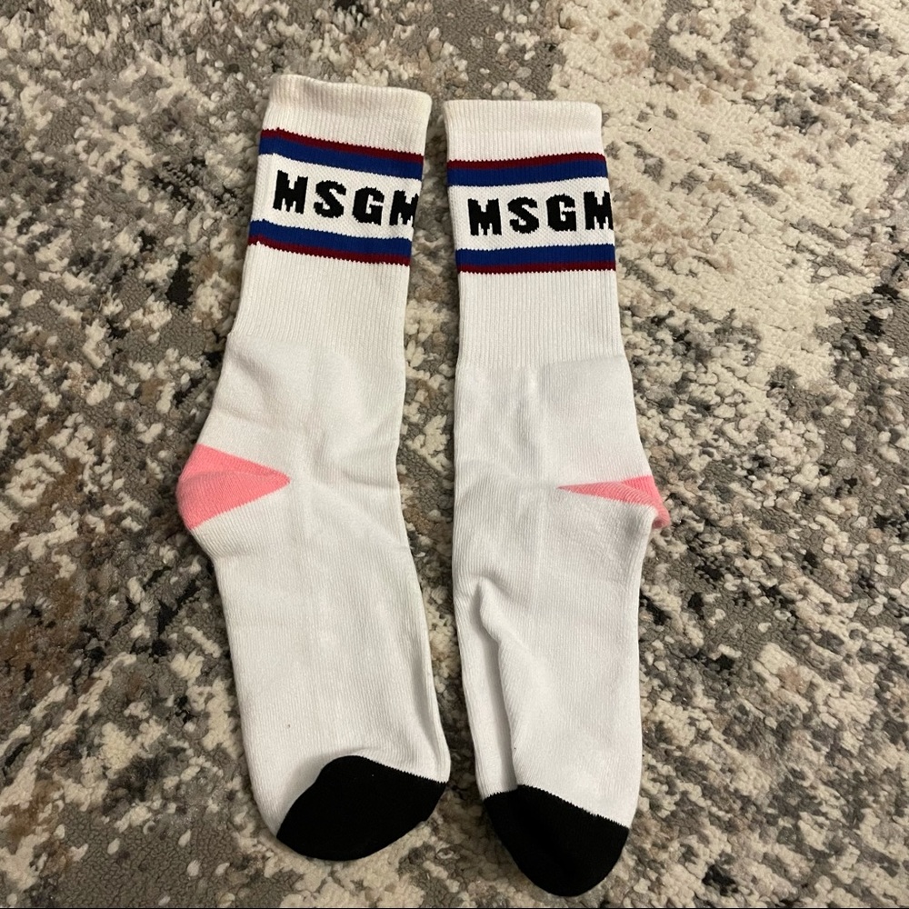 Used MSGM women socks white